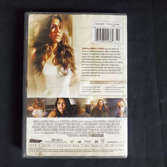 The Eye DVD Jessica Alba Widescreen & Full Screen - Picture 3 of 3